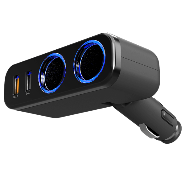 מפצל מצת לרכב דגם MCCQ240D 2U QC/2.4 מבית Miracase