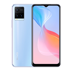 סמארטפון vivo דגם Y21 בצבע לבן פנינה