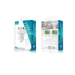 מטען רכב 43W כבל סי לסי