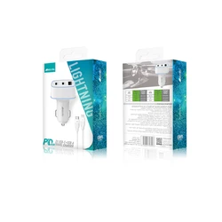 מטען רכב 43W כבל סי לאייפון נורדיק