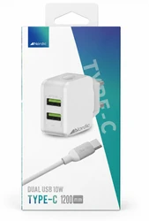 מטען Nordic 10W עם כבל Type-C