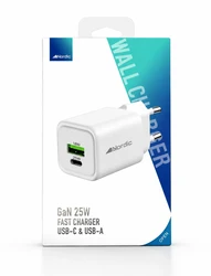 מטען קיר Nordic GaN 25W בלי כבל