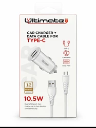 מטען רכב Ultimata 10.5W כבל Type-C
